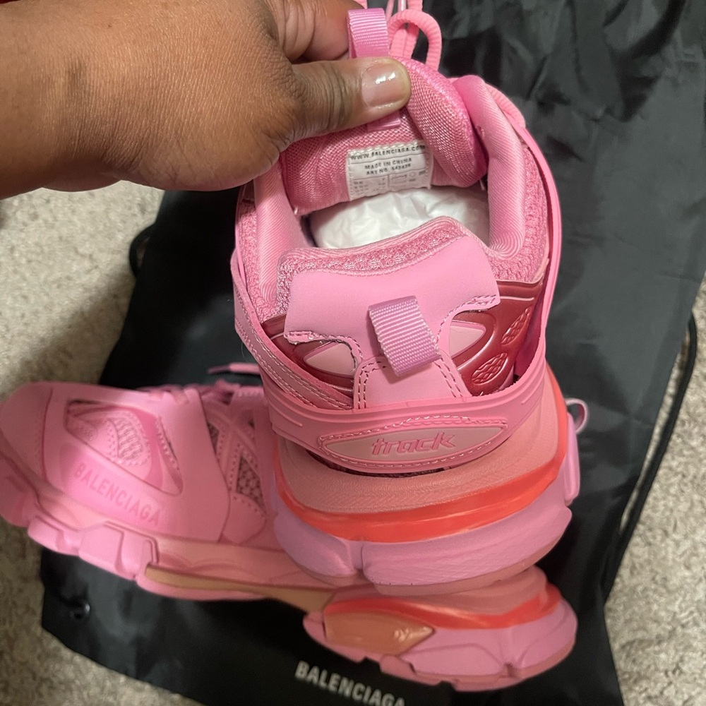 Balenciaga Women's Vibrant Pink Sneakers - Picture 3 of 3